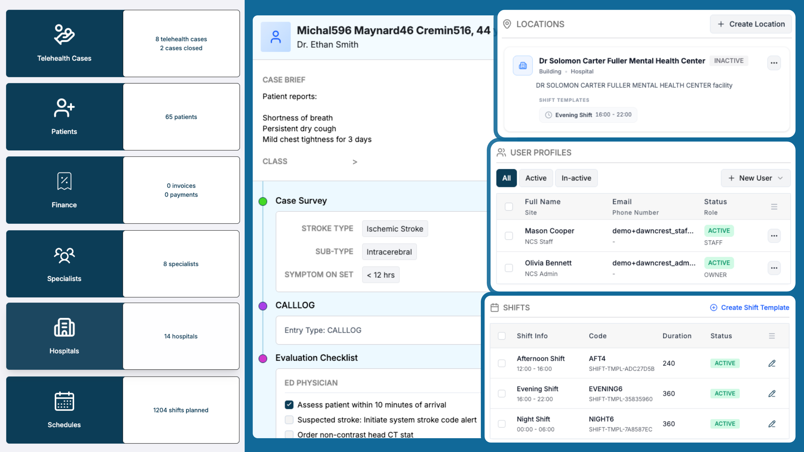 Administrator portal — command center and escalation tools